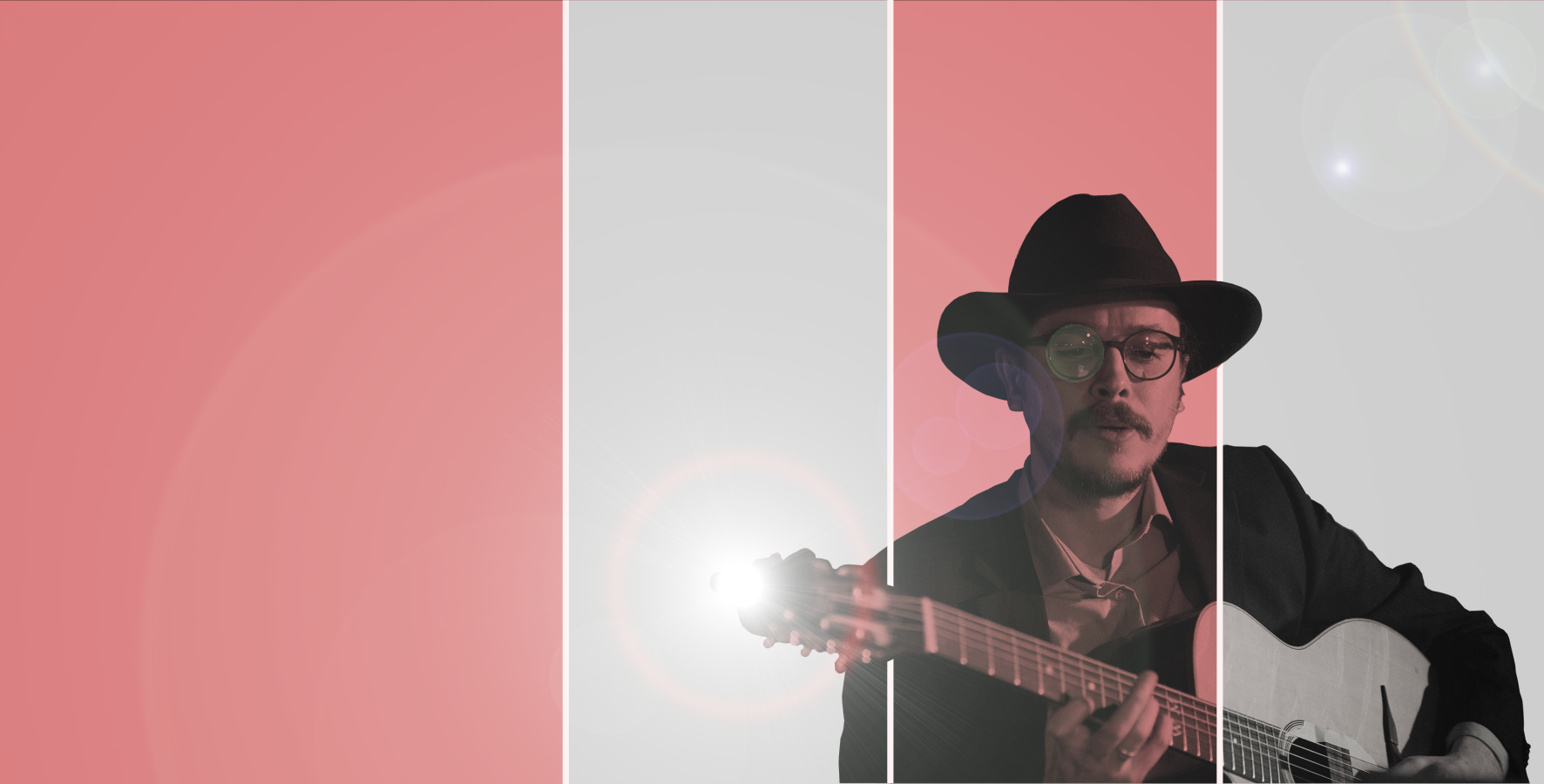 Retro Design of a picture of Marc Wencelius. Musicos Productions. Musicos Productions