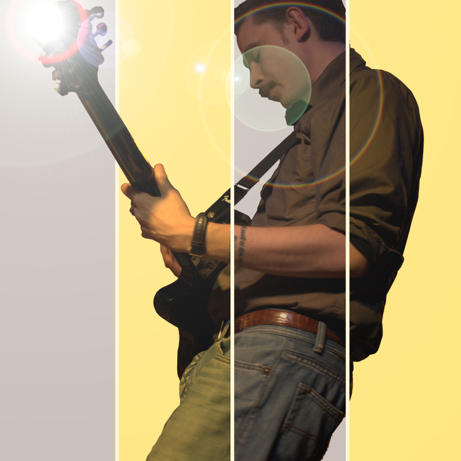 Retro Design of a picture of Marc Wencelius. Musicos Productions